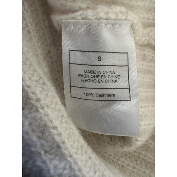 Quince Mongolian Cashmere Crewneck Fisherman Sweater Small - Picture 8 of 9